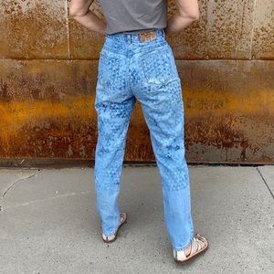 hand painted high rise jeans Victoria’s Secret